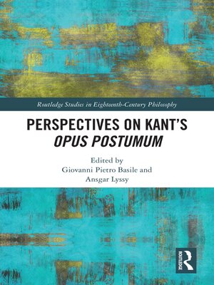 cover image of Perspectives on Kant's Opus Postumum
